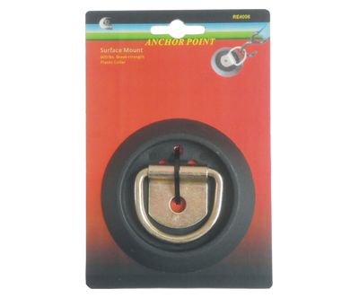 Anchor Point W / Wire D-Ring & Black Plastic Collar